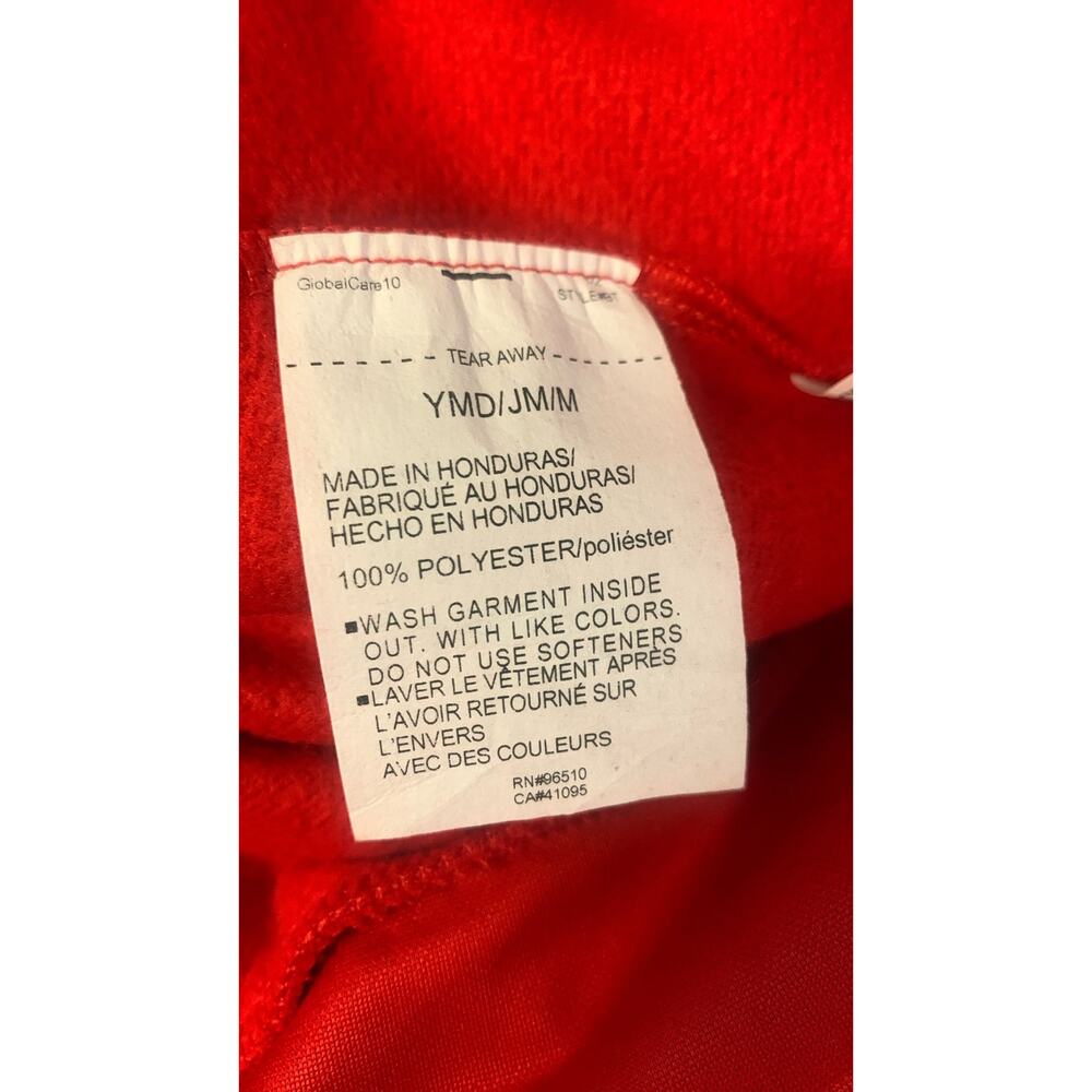 Under Armour Boys MEDIUM Fleece Hoodie, Red / Black - Picture 6 of 6
